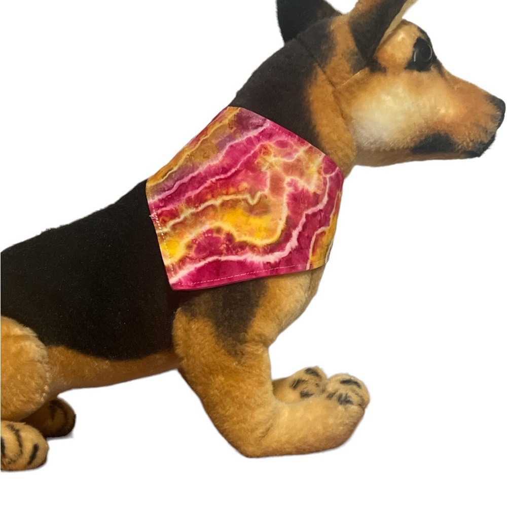 - Hand dyed pet bandana